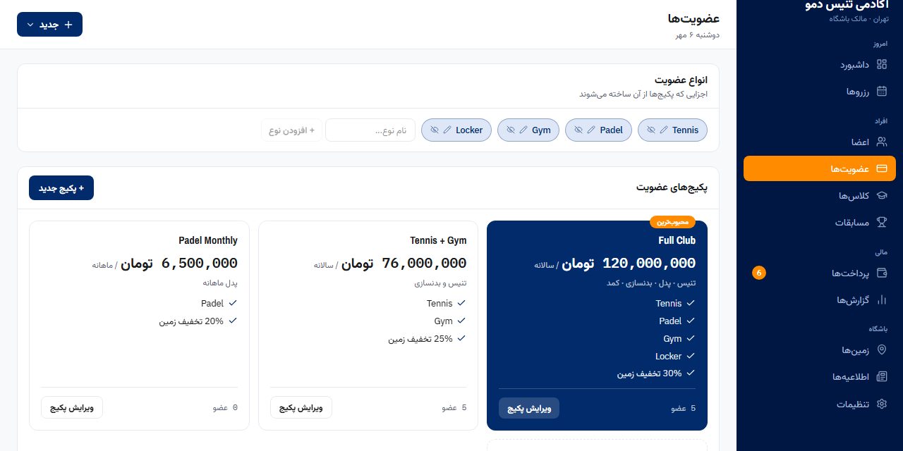 کنسول باشگاه تنیسیار، از یک باشگاه آزمایشی